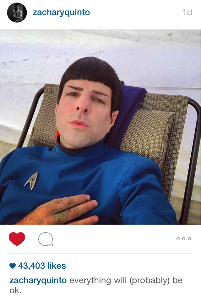 New Uniform Zachery Quinto