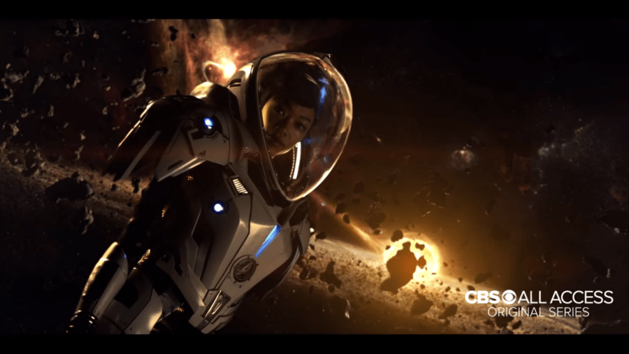Lieutenant Commander Burnham - Environment Suit in Deep Space